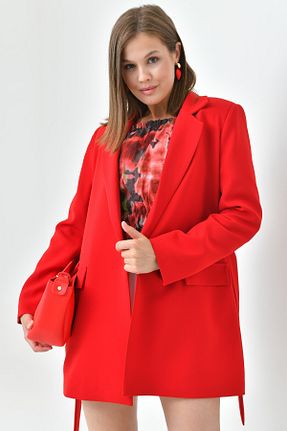کت قرمز زنانه رگولار Saade - کد 829006008