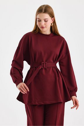 ست گرمکن حجاب زرشکی زنانه رگولار KUAD - کد 877155163