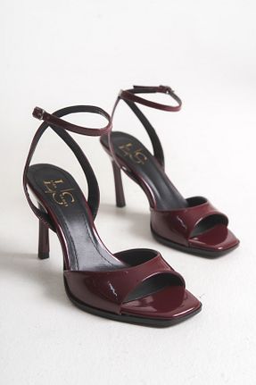 کفش پاشنه بلند کلاسیک زرشکی زنانه چرم مصنوعی Liza Shoes - کد 933550898