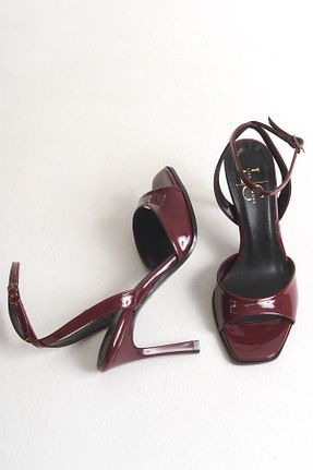 کفش پاشنه بلند کلاسیک زرشکی زنانه چرم مصنوعی Liza Shoes - کد 933550898
