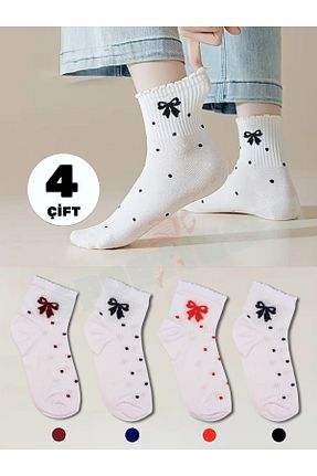 جوراب سفید زنانه پنبه - الاستین Sockingen - کد 933561254