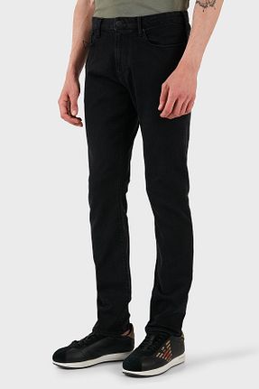 شلوار جین مشکی مردانه پاچه ساده Emporio Armani - کد 934277875