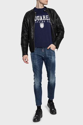 شلوار جین سرمه ای مردانه پاچه تنگ DSquared2 - کد 933577202