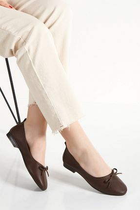 بابت قهوه ای زنانه جیر MUMELSHOES - کد 933584225