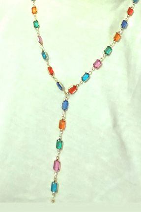 گردنبند استیل ( فولاد ) زرد زنانه استیل (فولاد) DLK TAKI - کد 933592825