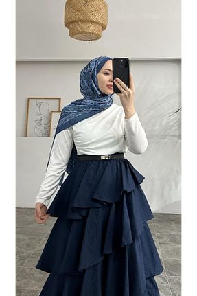 دامن سرمه ای زنانه بافتنی EMPERİA - کد 933595401