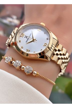 ساعت مچی طلائی زنانه 36-40 میلی متر Daniel Klein - کد 752634284