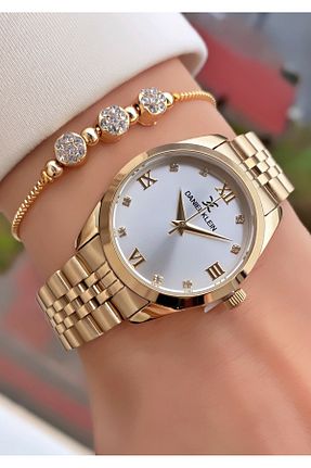 ساعت مچی طلائی زنانه 36-40 میلی متر Daniel Klein - کد 752634284