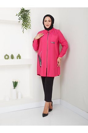 تونیک حجاب صورتی زنانه پلی استر Doque - کد 837340460