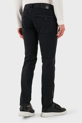 شلوار جین مشکی مردانه پاچه تنگ Emporio Armani - کد 931303420