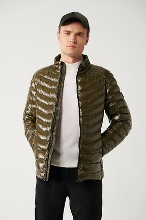 کاپشن خاکی مردانه پلی استر Avva - کد 784241985