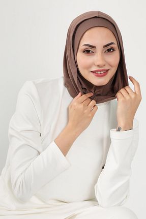 کلاه شنای حجاب قهوه ای زنانه Aisha