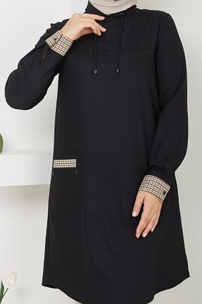 تونیک حجاب مشکی زنانه پنبه ای Doque - کد 850833265