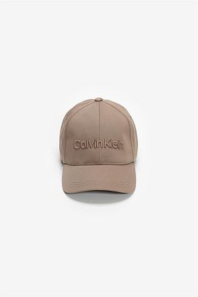 کلاه قهوه ای مردانه پنبه ای Calvin Klein - کد 927576429