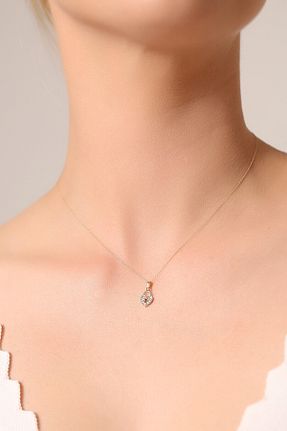 گردنبند طلا زرد زنانه 14 عیار Kolyecik - کد 933686751