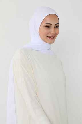شال سفید زنانه Aisha