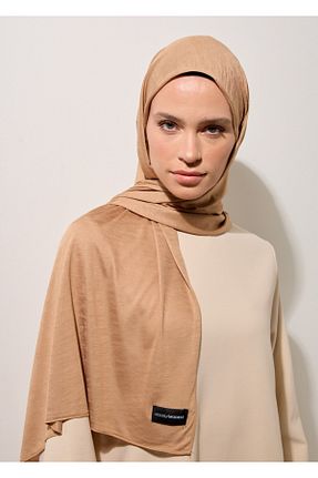 شال قهوه ای زنانه پنبه ای HOUSE OF MODEST - کد 933703159