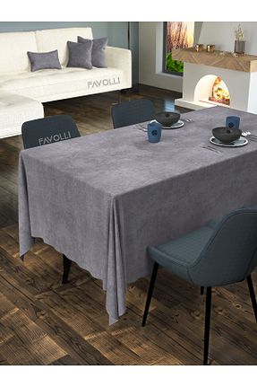 رومیزی طوسی پلی استر FAVOLLİ - کد 364468159