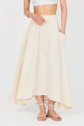 دامن بژ زنانه ساده Rays - کد 933752954