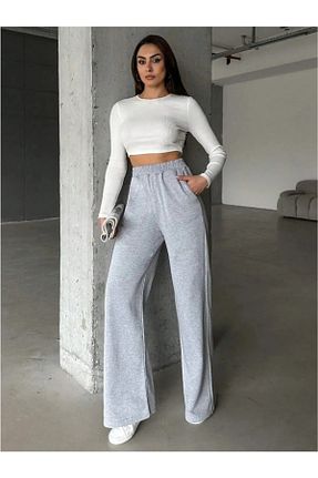 شلوار کرمگن طوسی زنانه رگولار MNKSPORT - کد 933787493