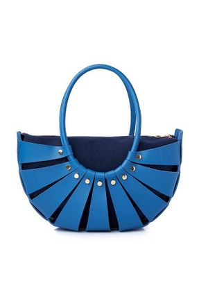 کیف دوشی آبی زنانه چرم مصنوعی Lucky Bees - کد 933786188
