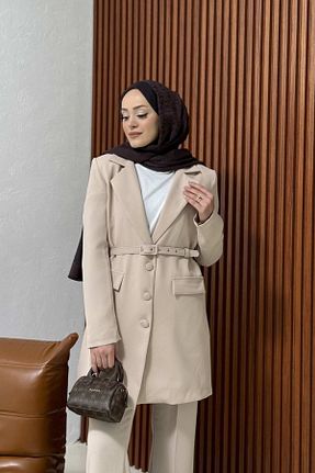 ست بالاتنه و پائین تنه حجاب طوسی زنانه بیکر Melike Tatar - کد 933781795