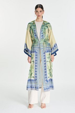 کلاه و ابایا زرد زنانه پلی استر Zühre - کد 823664832