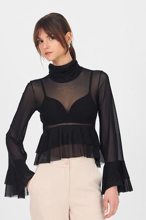 بلوز مشکی زنانه ساده Rays - کد 933769288