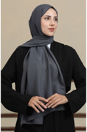روسری طوسی 70 * 180 sefamerve - کد 849623238