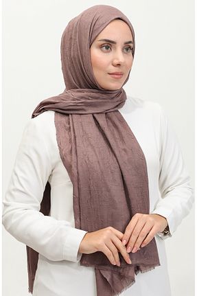 روسری قهوه ای 70 * 180 sefamerve - کد 848431489