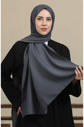 روسری طوسی 70 * 180 sefamerve - کد 849623238