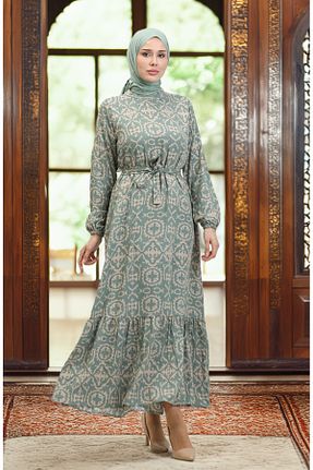 لباس حجاب سبز Relaxed sefamerve - کد 917806218