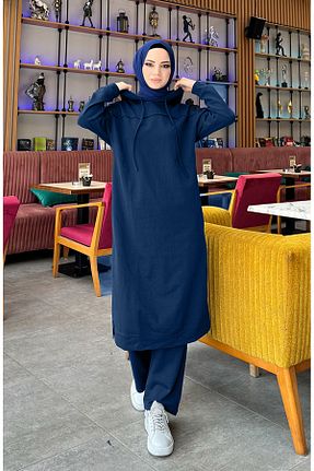شلوار کرمگن سرمه ای زنانه رگولار sefamerve - کد 836148216