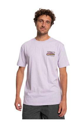تیشرت اسپرت بنفش مردانه Fitted Quiksilver - کد 683355683