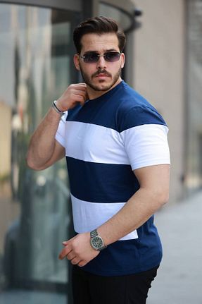 تیشرت سرمه ای مردانه رگولار YUNED - کد 933792200