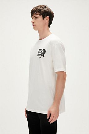 تیشرت سفید مردانه رگولار Bad Bear - کد 647231549