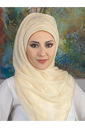 کلاه شنای حجاب بژ BUTİKAMBAR - کد 933832938