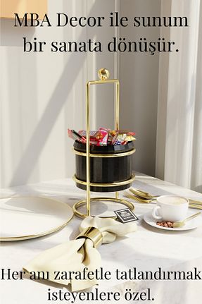 قند دان زرد فلزی mba decor metal bending art - کد 932714570