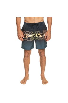شلوارک ساحلی مشکی مردانه بافتنی Quiksilver - کد 675157219