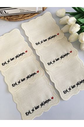 دستمال مهمانی نباتی LİNEN - کد 896640503