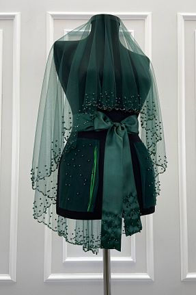 عقد و عروسی و حنابندان سبز ZEYMERADE - کد 933871322