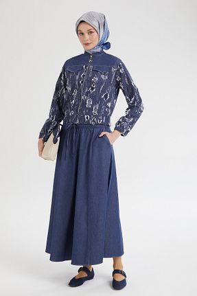 ست بالاتنه و پائین تنه حجاب سرمه ای زنانه رگولار Armine TREND - کد 933862665