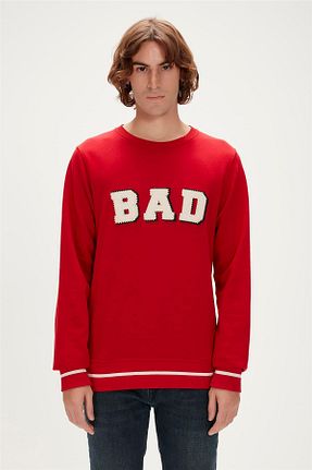 سوئیشرت اسپرت زرشکی مردانه Fitted Bad Bear - کد 769557434