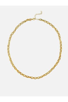 گردنبند نقره طلائی زنانه 925 عیار Linya Jewellery - کد 933898814