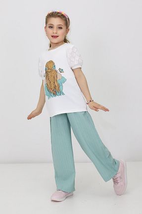 ست بالاتنه و پائین تنه سبز بچه گانه بافت RAPİDO LİFE - کد 934703307