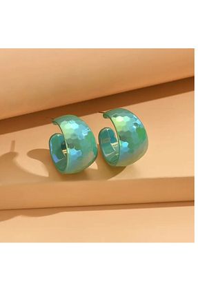 گوشواره جواهر سبز اکریلیک mos&more - کد 933907204