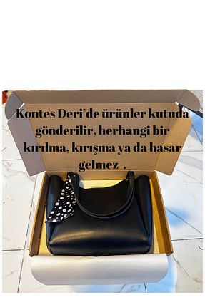 کیف دوشی مشکی زنانه چرم مصنوعی Kontes - کد 862917520