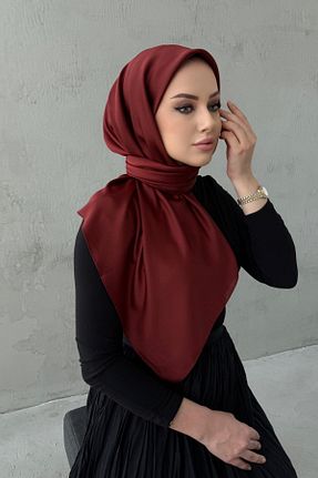 شال قرمز زنانه ابریشم Byedauzunlar - کد 933899321