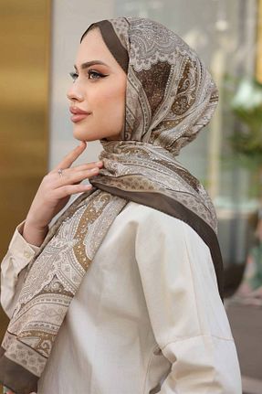 روسری قهوه ای Etnik giyze - کد 933876666