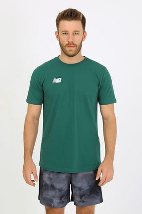 تیشرت اسپرت سبز مردانه Fitted New Balance - کد 860249476